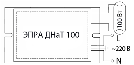 Схема аппарат пускорегулирующий аппарат